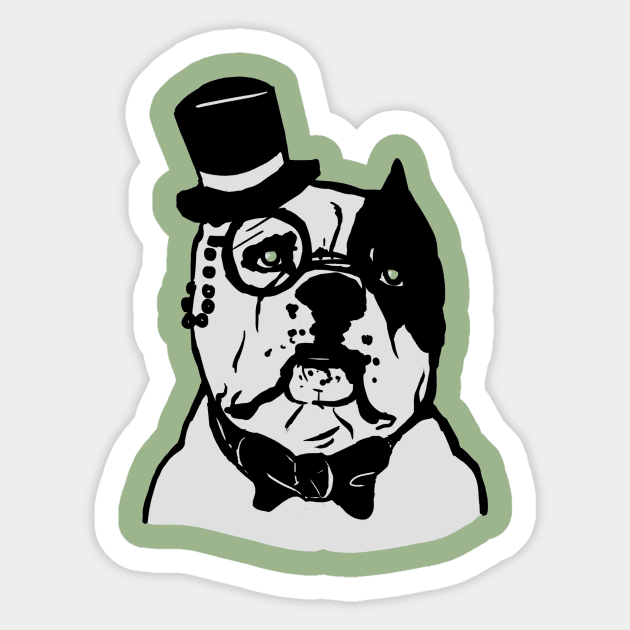 The Dapper Gentleman Sticker by sewarren71